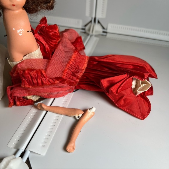 Vintage Storybook Dolls Sleepy Eyes Porcelain With Stands 5” - Picture 2 of 14